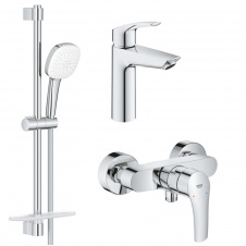 Набір змішувачів для душу 3 в 1 Grohe Eurosmart хром (UA123244M1)