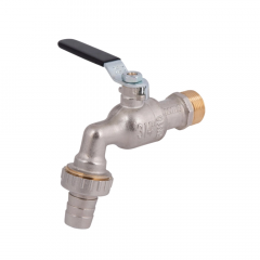 Кран поливочный Icma 599 3/4"Н латунь, никель (89599AE34) Тернополь