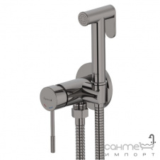 Гигиенический душ скрытого монтажа Imprese Brenta ZMK092308039 графитовый хром