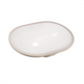 Раковина врезная Qtap Stork 560х400 овальная, белая (QT15116030WN47294)