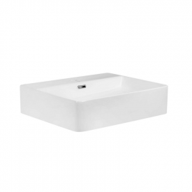 Раковина подвесная Qtap Nando 600х420 прямоугольная, белая (QT12112173WN47326)
