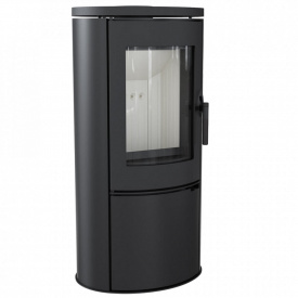 Печь-камин на дровах Kratki KOZA AB 8 кВт сталь, напольный (Ø150)