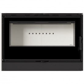 Печь-камин на дровах Kratki PRO KARI 95 14 кВт сталь, напольный (Ø180)