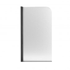 Шторка для ванной Qtap Standard 1300x750 в левый угол, матовая (STDBLM407513APL)