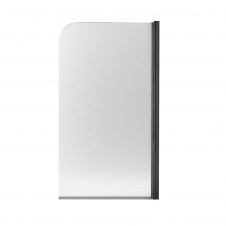 Шторка для ванной Qtap Standard 1300x750 в правый угол, матовая (STDBLM407513APR)