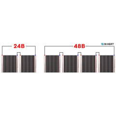 Інфрачервона плівка Heat Plus HP-SPN-302-55-DC12 / 20 см / 55 Вт/м.п. 12/24/48 Вольт Миколаїв