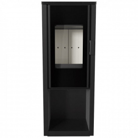 Печь-камин на дровах Kratki KOZA ENYO FLAT 02 6 кВт сталь, напольный (Ø150)