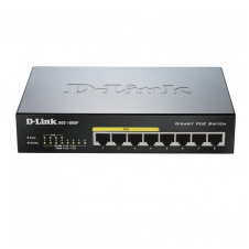 Комутатор D-Link DGS-1008P, 8xGE 4xGE PoE, 4xGE, 80Вт