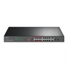 Комутатор TP-Link TL-SL1218MP 16x1FE (16xPoE), 2xSFP, 192Вт Ладан