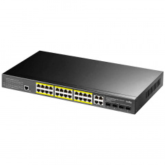 PoE-комутатор 29-портовий Cudy керований L2 GS2028PS4-300W гігабітний з 24 портами PoE Стрий