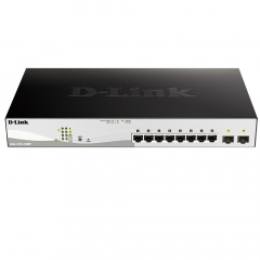 Комутатор D-Link DGS-1210-10MP 8xGE PoE, 2xSFP, 130Вт Гуляйполе
