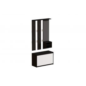 Набір у передпокій Конфора-1 (80х38х200 см, венге + білий)