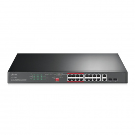 Комутатор TP-Link TL-SL1218MP 16x1FE (16xPoE), 2xSFP, 192Вт