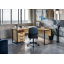 Стол угловой офисный Tobi Sho LOFT Gold СУЛГ/3-1 с 3 ящиками столешница 18 мм, 1600х1400х750 Дуб аппалачи Львов