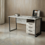 Стіл письмовий Tobi Sho LOFT Iceberg СПЛА/3-1 прямий з 3 шухлядами, стільниця 18 мм, 1400х600х750 Дуб крафт білий Мукачево