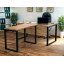 Стіл керівника Tobi Sho LOFT Gold СКГ/3 стільниця 36 мм, 1800х2000х765 Дуб аппалачі Чернігів