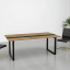 Стол для переговоров Tobi Sho LOFT Gold КСЛГ/1/36 столешница 36 мм, 2100х1100х765 Дуб аппалачи Лубны