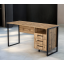 Стіл письмовий Tobi Sho LOFT Gold СПЛГ/3-1 прямий з 3 шухлядами, стільниця 18 мм, 1200х600х750 Дуб аппалачі Михайлівка