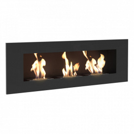 Биокамин Kratki DELTA 3 стальной, черный (DELTA3/TUV)