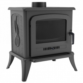 Печь-камин на дровах Kratki Koza K7 5 кВт чугун, отдельно стоящая (Ø130) (5901350052297)
