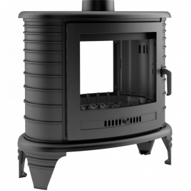 Печь-камин на дровах Kratki Koza K8 9 кВт чугун, отдельно стоящая (Ø130) (5901350041130)