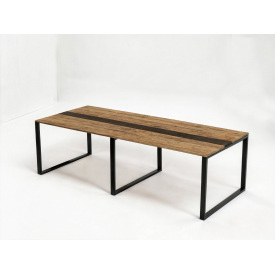 Стіл для переговорів Tobi Sho LOFT Gold КСЛГ/2/18 стільниця 18 мм, 2700х1100х750 Дуб аппалачі