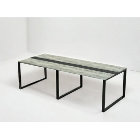 Стіл для переговорів Tobi Sho LOFT Iceberg КСЛА/2/18 стільниця 18 мм, 2700х1100х750 Дуб крафт білий