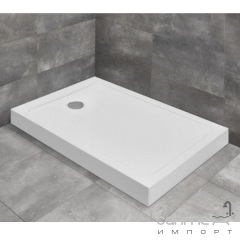Прямоугольный акриловый душевой поддон Radaway Lupo D Compact 1100x800 LUD1180115-05 белый Кропивницький