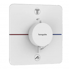 Термостат для душа Hansgrohe ShowerSelect латунь, белый матовый (15583700)