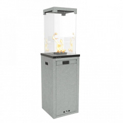 Газовый обогреватель Kratki Patio Light 8 кВт сталь, уличный, гранит (PATIO/SLC/G30/37MBAR/S/G) Кам'янське