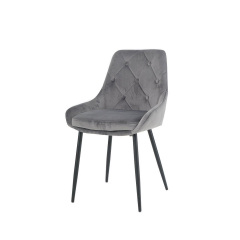 Стілець ALFIE чорний каркас/сірий Косов