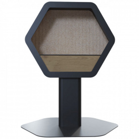 Биокамин Kratki ECHO HEX стальной, без стекла, черный (ECHO/HEX/70/TUV)