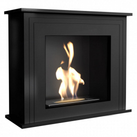 Биокамин Kratki JUNE стальной, без стекла, черный (JUNE/CZARNY/TUV)