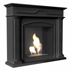 Биокамин Kratki DECEMBER стальной, без стекла, черный (DECEMBER/CZARNY/TUV)