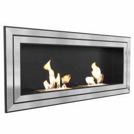 Биокамин Kratki JULIET стальной, без стекла, сатин (JULIET/1500/TUV)