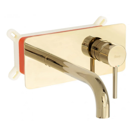 Смеситель скрытого монтажа Rea VIVA для умывальника, золотой (REA-B6251)