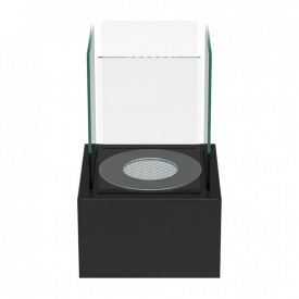 Биокамин Kratki TANGO стальной, со стеклом, черный (TANGO1/CZARNY/TUV)