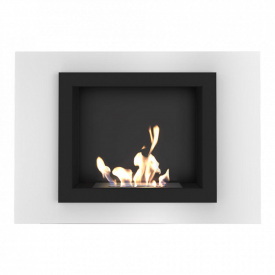 Биокамин Kratki OSCAR стальной, без стекла, белый (OSCAR/BIALY/TUV)