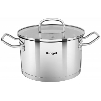 Кастрюля RINGEL Prime 22 см 4.7 л Хром (6733715)