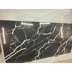 Кварцит Nero Venato 323х163x2 код 200630-2 Нежин
