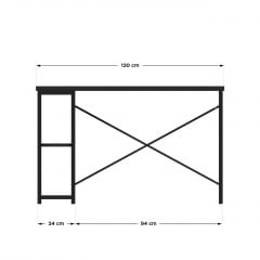 Компьютерный стол Mark Adler Leader 2.0 750х1200х520 мм Black Бучач