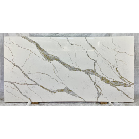 Кварцит Statuario gold 323х163х2см код 221129-1 