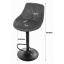 Барный стул LEOBERT KAST Chrom Aksamit 360х340 мм Blue Киев
