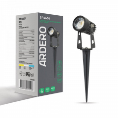 Вуличний ліхтар для саду та доріжок Ardero SP4601 6500К 3 Вт 230 В Вlack Чернігів