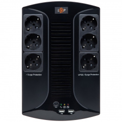 ИБП со ступенчатой синусоидой LogicPower LP 850VA-6PS 595 Вт линейно-интерактивный (6900043250018) Сумы