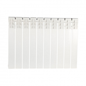 Биметаллический радиатор AAA 500/80 боковое подлюкчение, белый (10 секций в сборе)