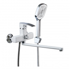 Смеситель для ванной Mixxus Magnum 006 White-Chrome (MI6202)