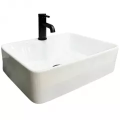 Умывальник накладной VBI Forli 480x370 прямоугольный, белый (VBI-011100) Кременчук