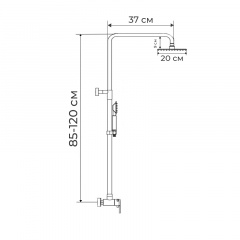 Душевая колонна со смесителем Champion SUS-003-J SUS304 (CH0325) Полтава