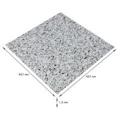 Самоклеюча LVT плитка Sticker Wall 457x457x1.5 мм Сірий (D) SW-00002464 Київ